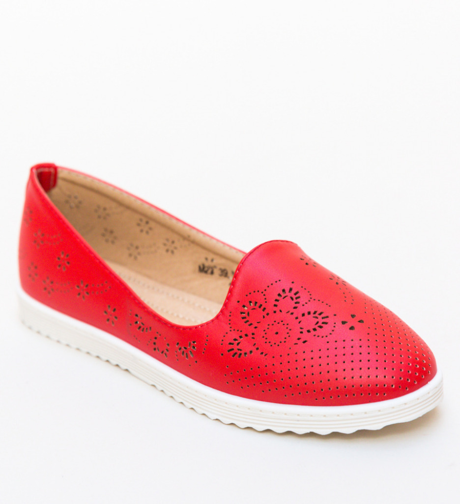 Espadrile Casual Milye Rosu - 5 | YEO