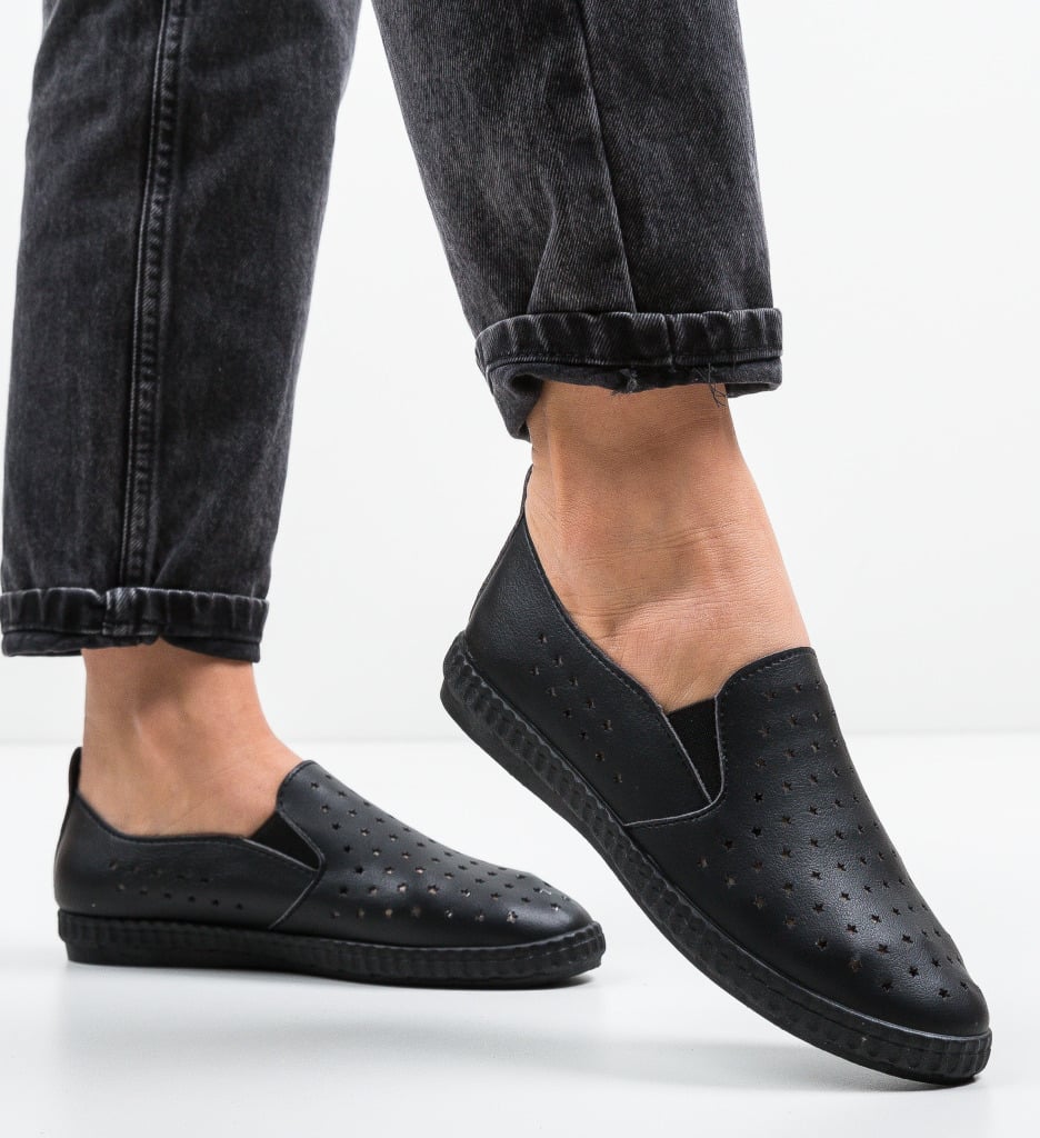 Espadrile Casual Stelars Negre - 2 | YEO