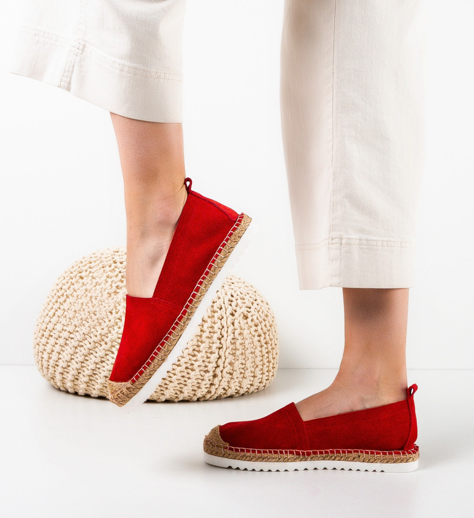 Espadrile dama Gerty Rosii - 3 | YEO