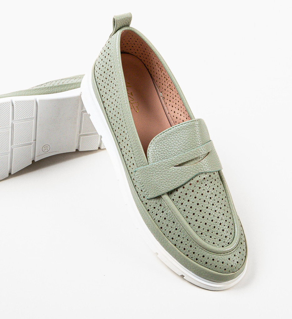 Poze Pantofi Casual Amina Verzi depurtat.ro 