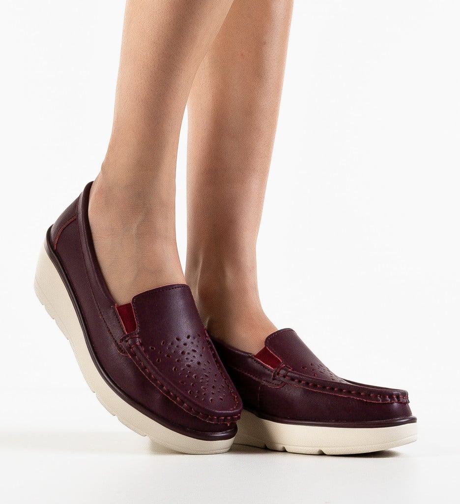 Pantofi Casual Atic Wine - 2 | YEO