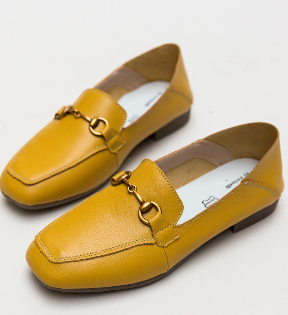 Pantofi Casual Caracom Galbeni - 4 | YEO