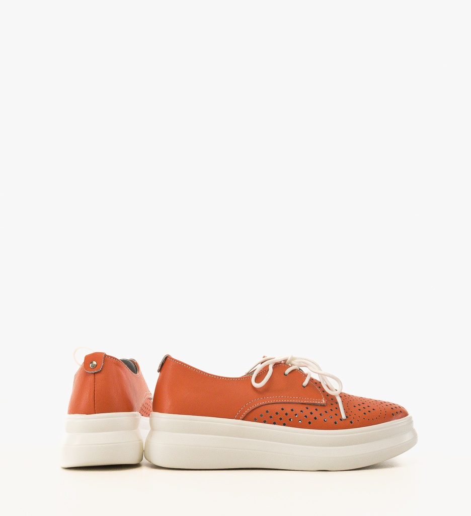 Pantofi Casual dama Alannah Portocalii - 2 | YEO