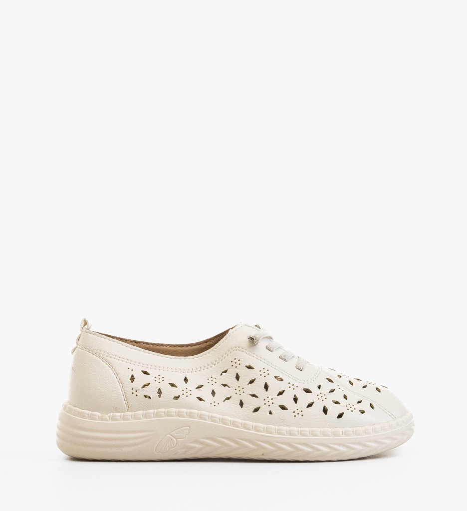 Pantofi Casual dama Guha Albi - 4 | YEO