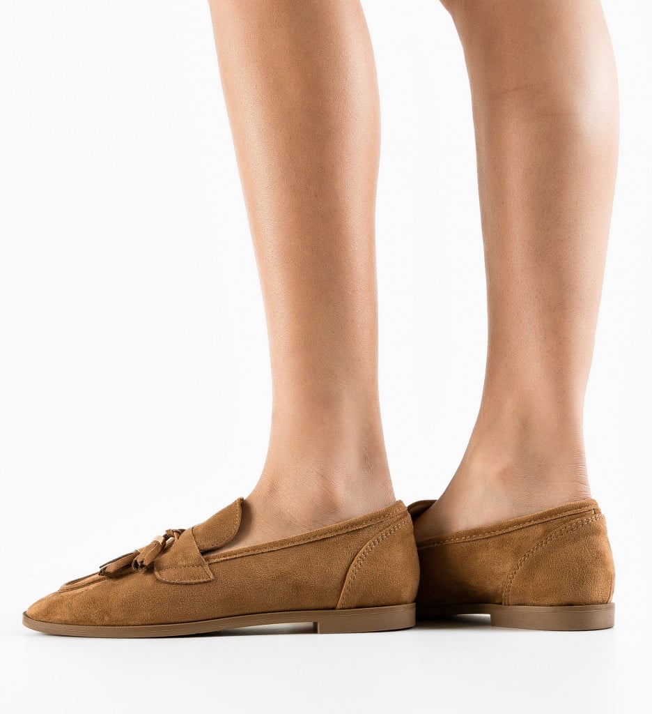 Pantofi Casual dama Lusintia Camel - 3 | YEO