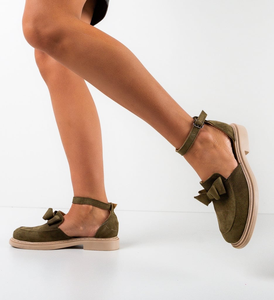 Pantofi casual dama Tolda Khaki - 3 | YEO