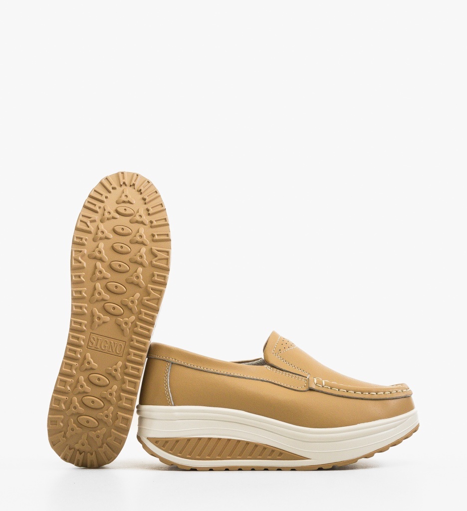 Pantofi Casual Eliot Bej - 3 | YEO