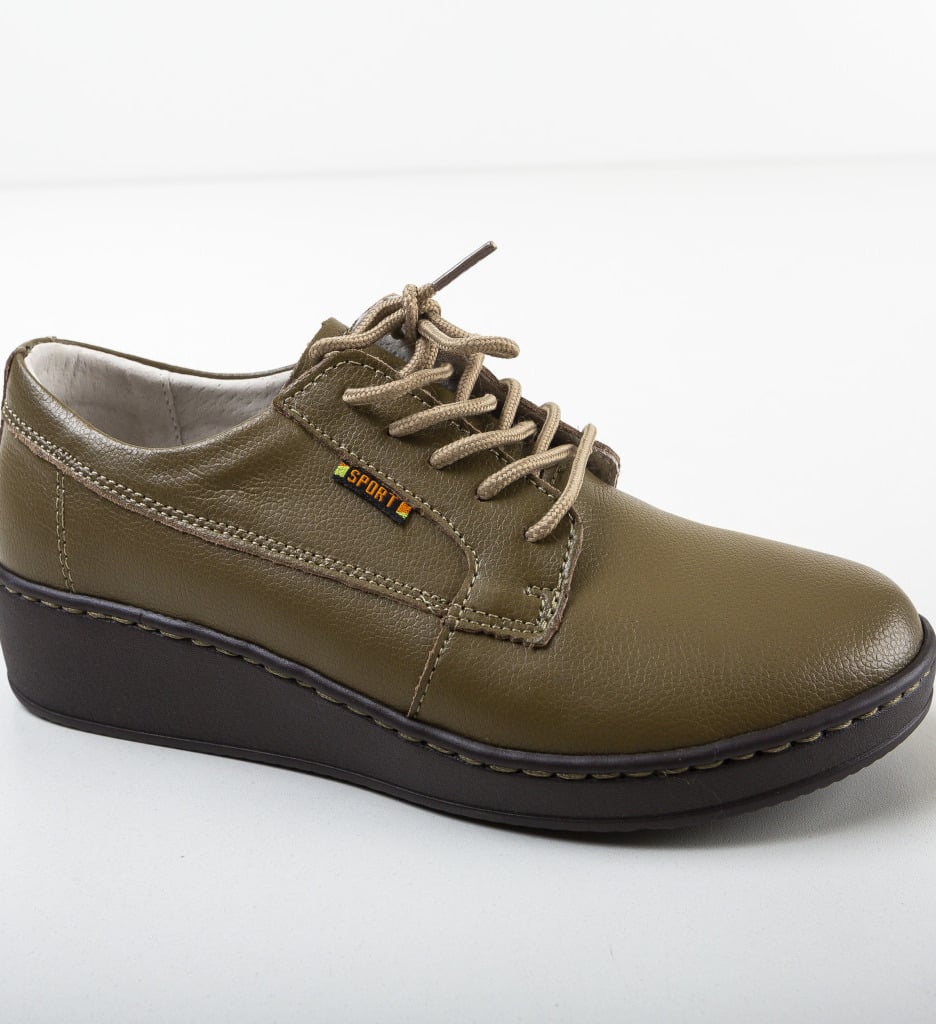 Pantofi Casual Guiro Khaki - 5 | YEO