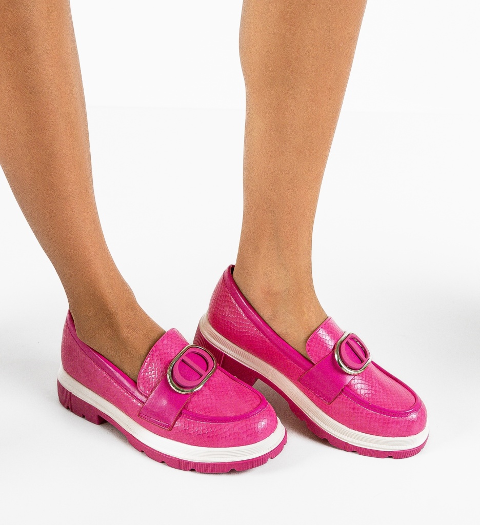 Pantofi Casual Lison Fuchsia - 2 | YEO