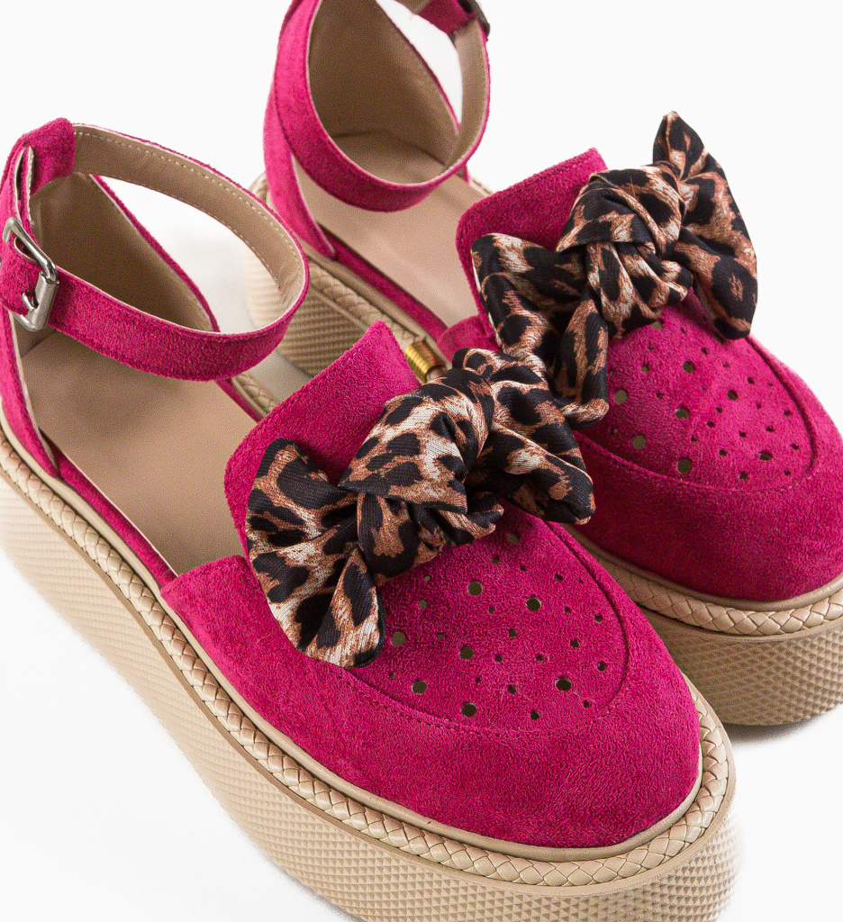 Pantofi Casual Rogar Fuchsia - 5 | YEO