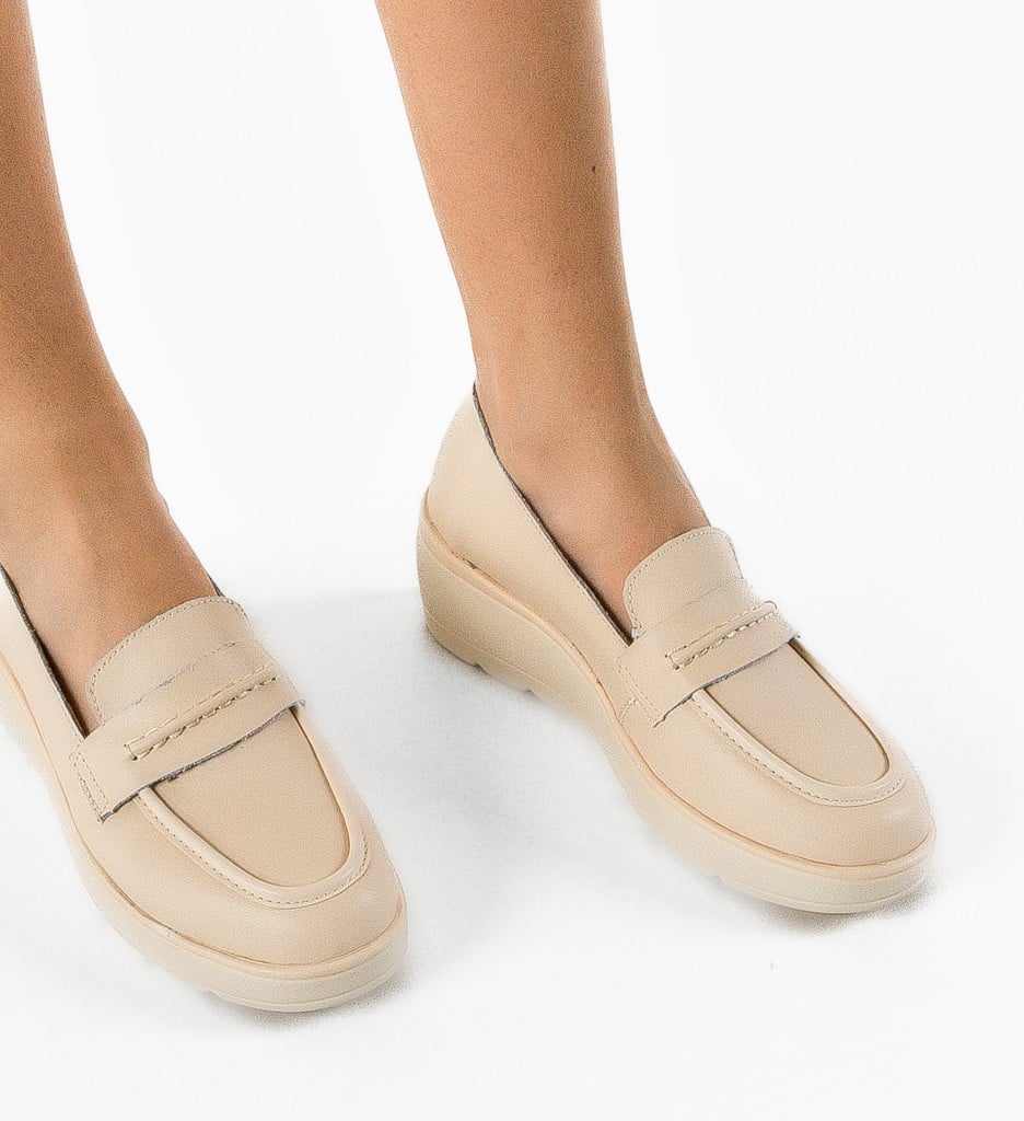 Pantofi Casual Teyana Bej - 1 | YEO