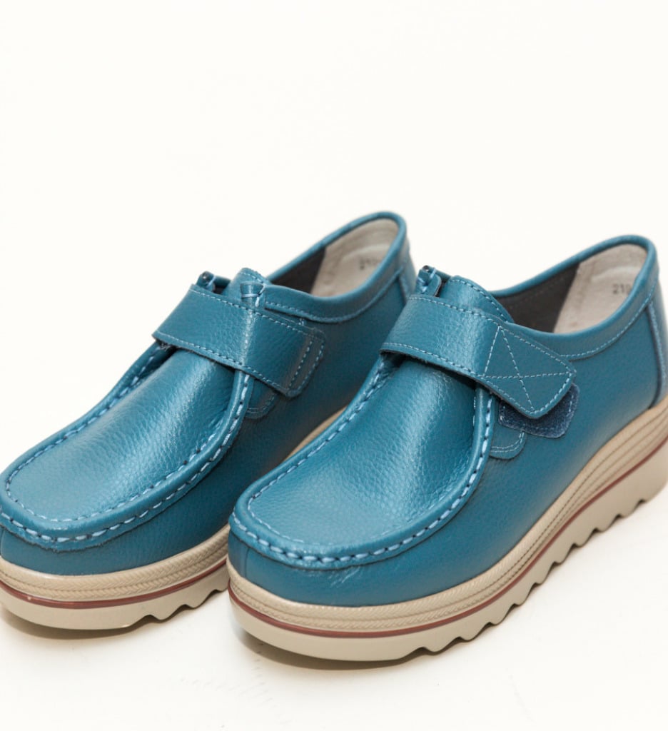 Pantofi Casual Vinay Albastri - 4 | YEO