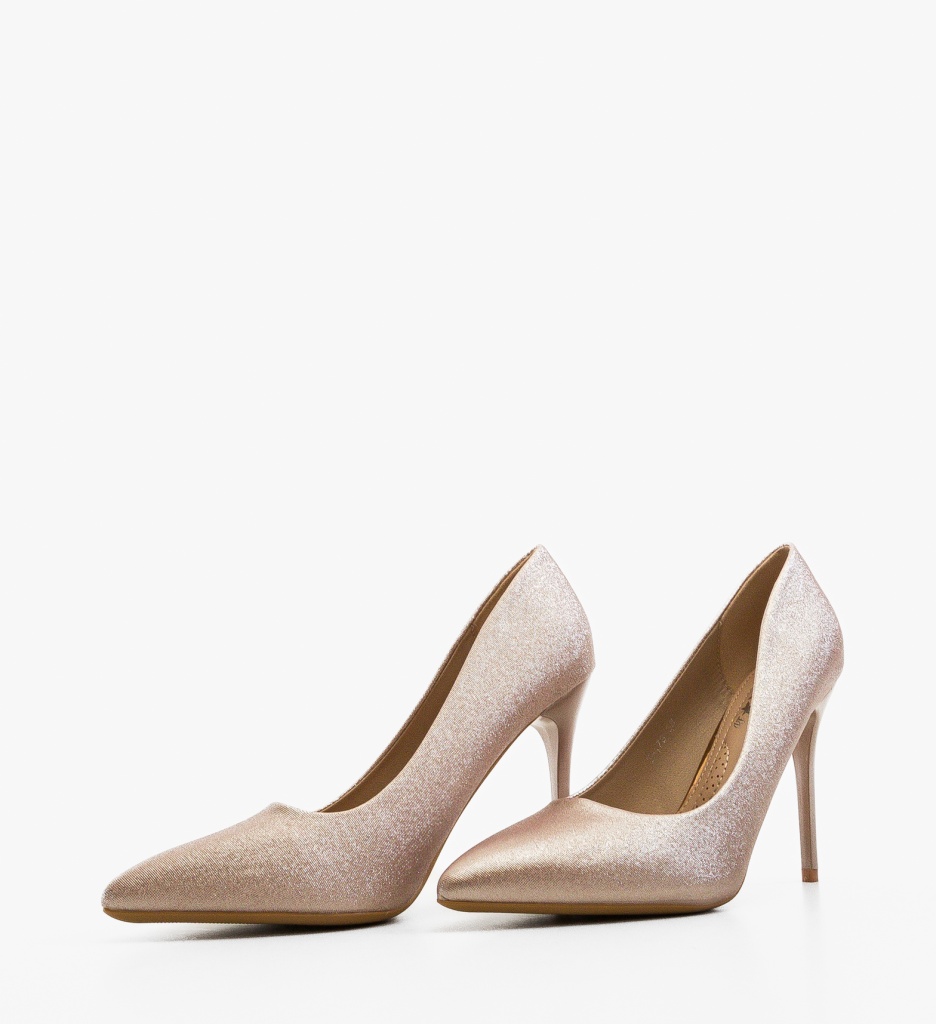 Pantofi cu toc Oknam Aurii - 4 | YEO
