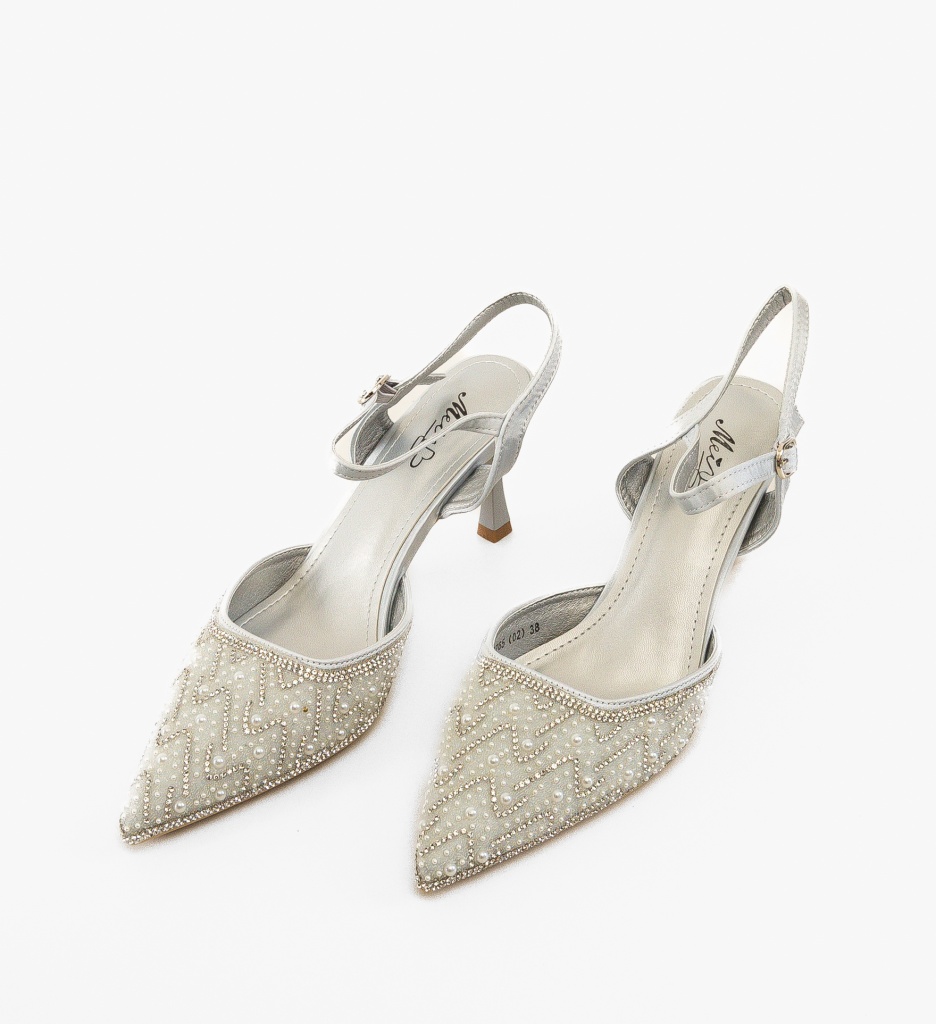 Pantofi dama Anytare Argintii - 4 | YEO