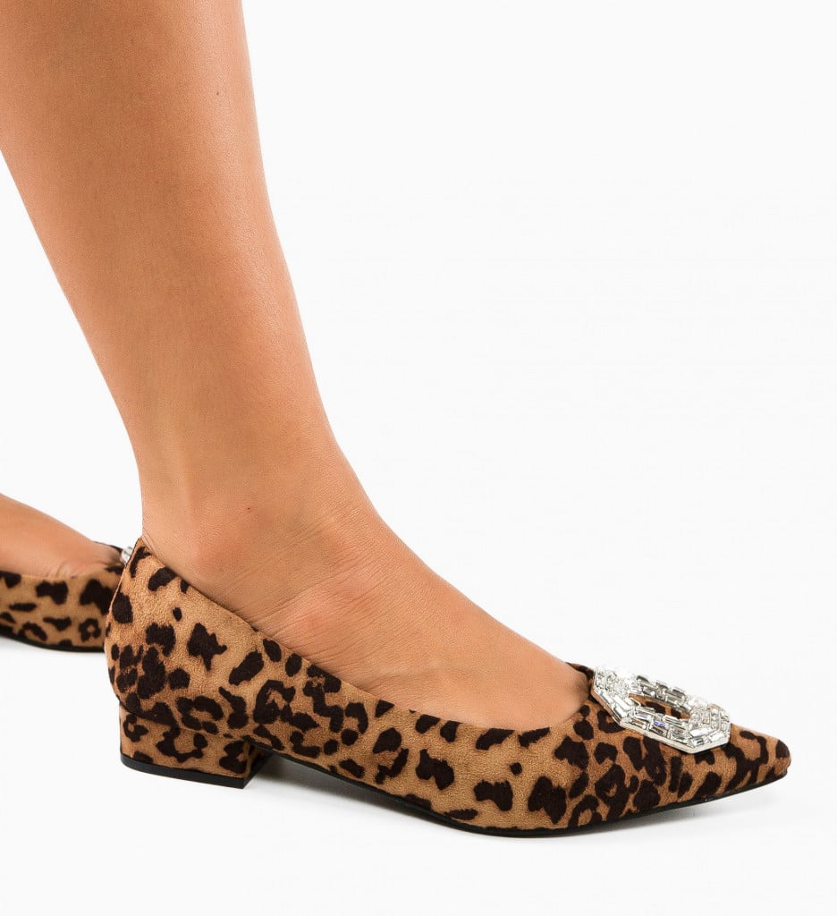 Pantofi dama Bendo Animal Print - 2 | YEO