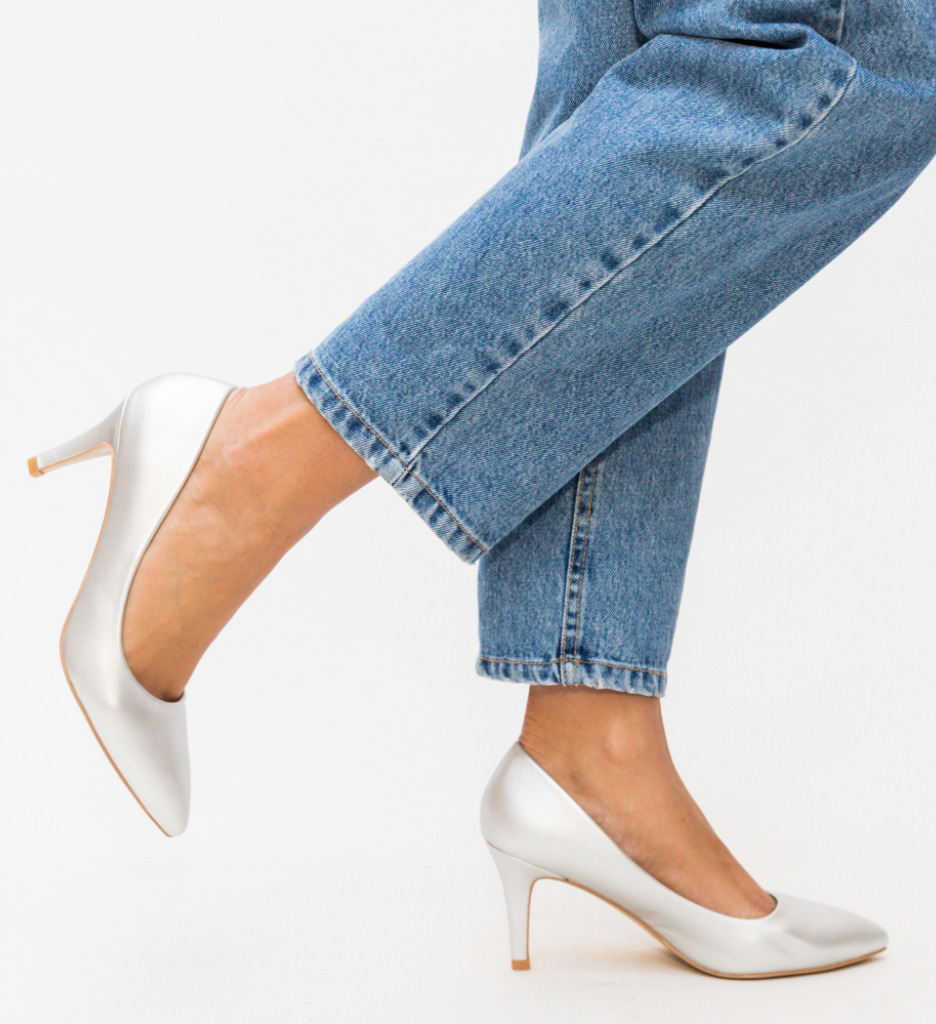 Pantofi dama Cheloo Argintii - 2 | YEO