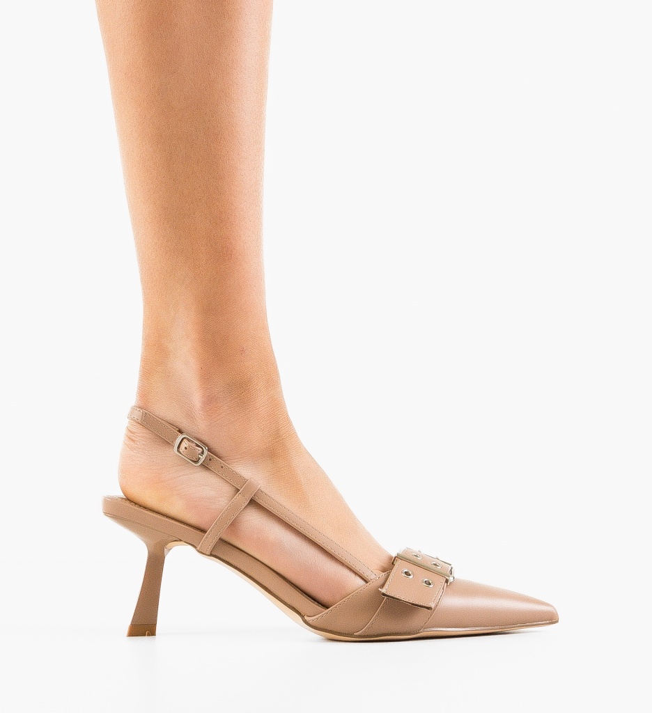 Pantofi dama Chuks Nude - 5 | YEO