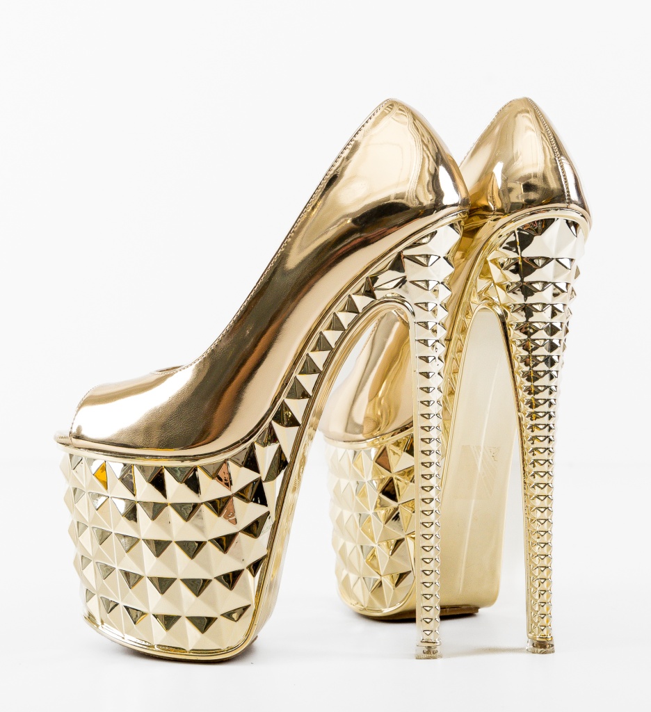 Poze Pantofi dama Clyde Aurii depurtat.ro 