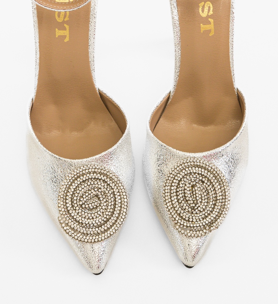 Pantofi dama Faran Argintii - 3 | YEO