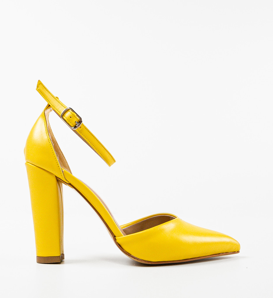 Pantofi dama Gizmo Galbeni - 3 | YEO