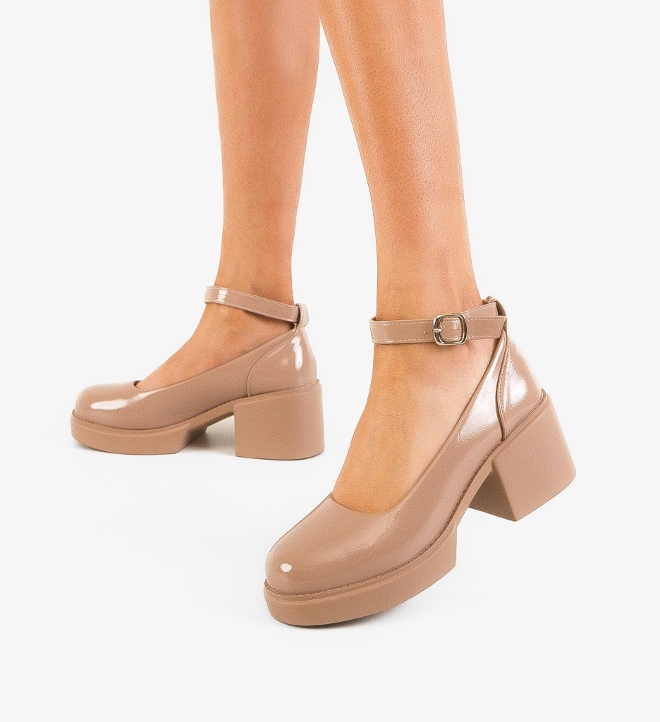 Pantofi dama Grima Bej - 2 | YEO