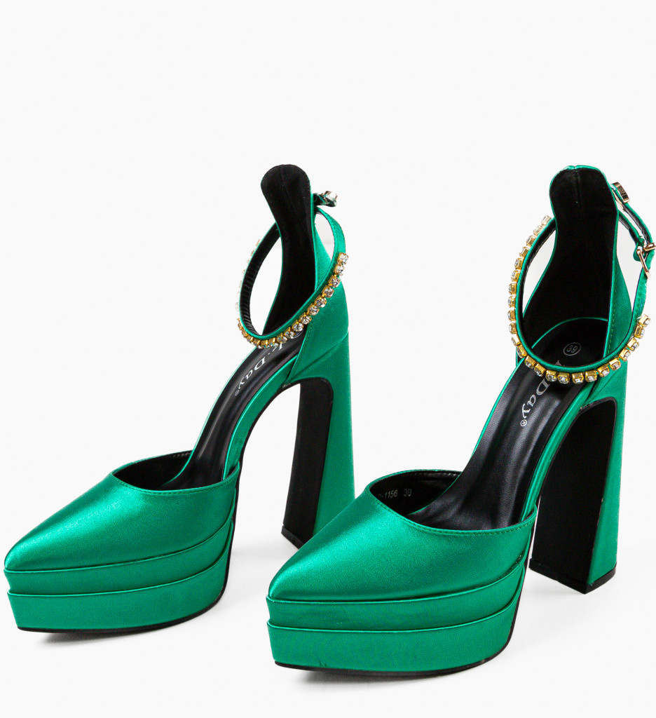 Pantofi dama Leydey Verzi - 4 | YEO