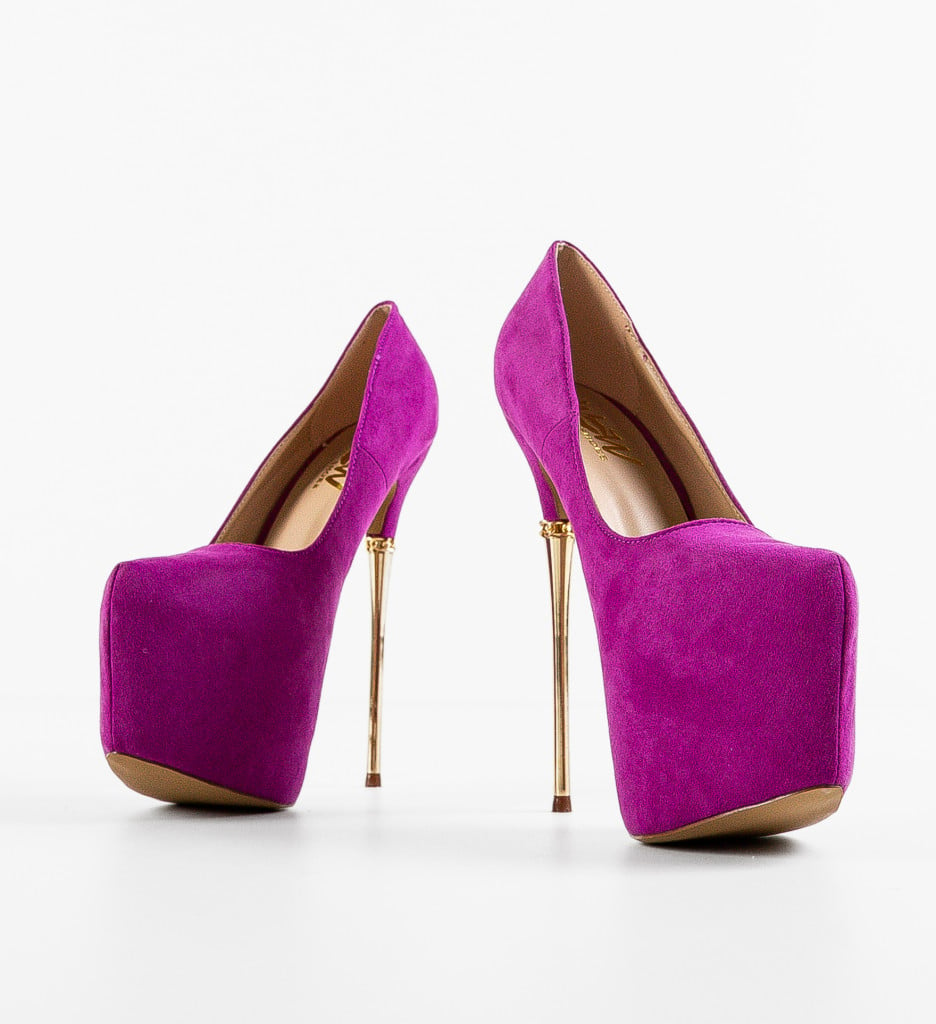 Pantofi dama Rihanna Fuchsia - 5 | YEO