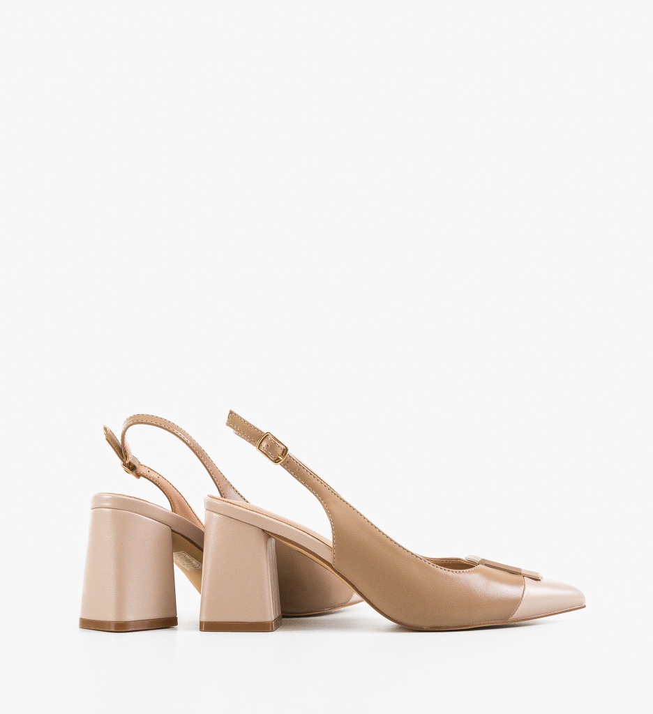 Pantofi dama Sandy Khaki - 1 | YEO