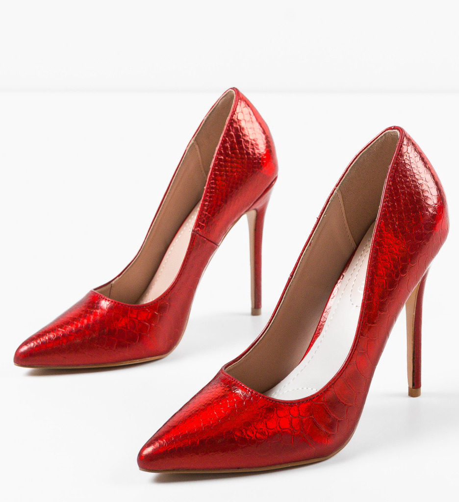 Poze Pantofi dama Yan Rosii depurtat.ro 