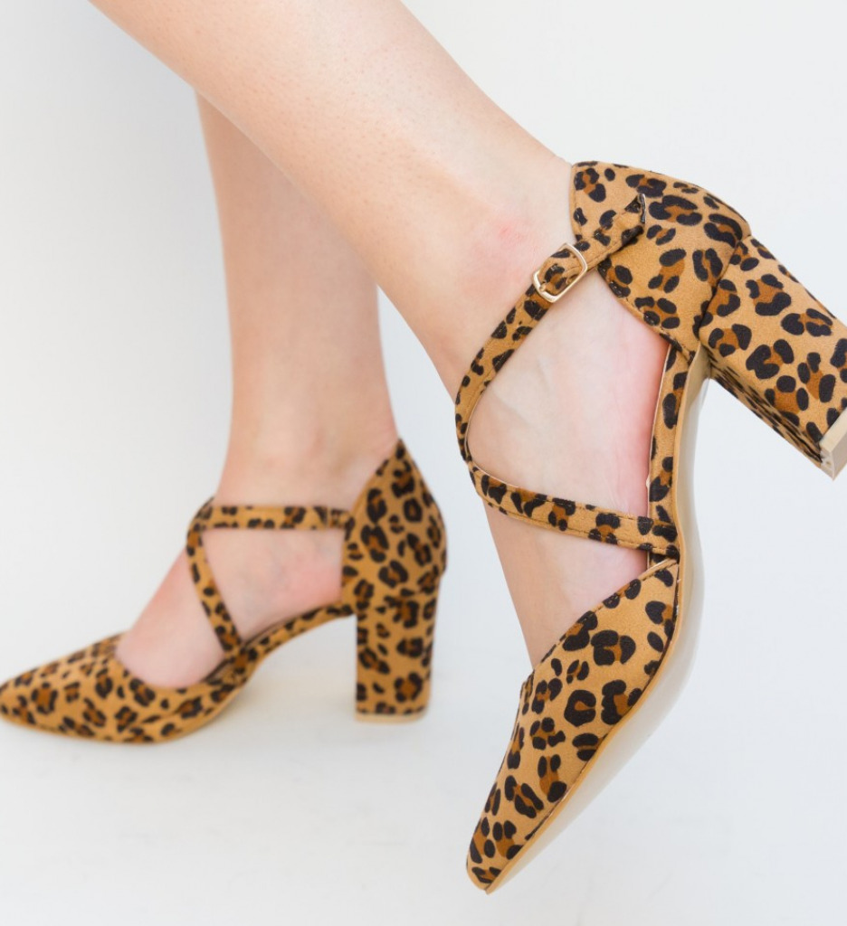 Pantofi Piser Leopard