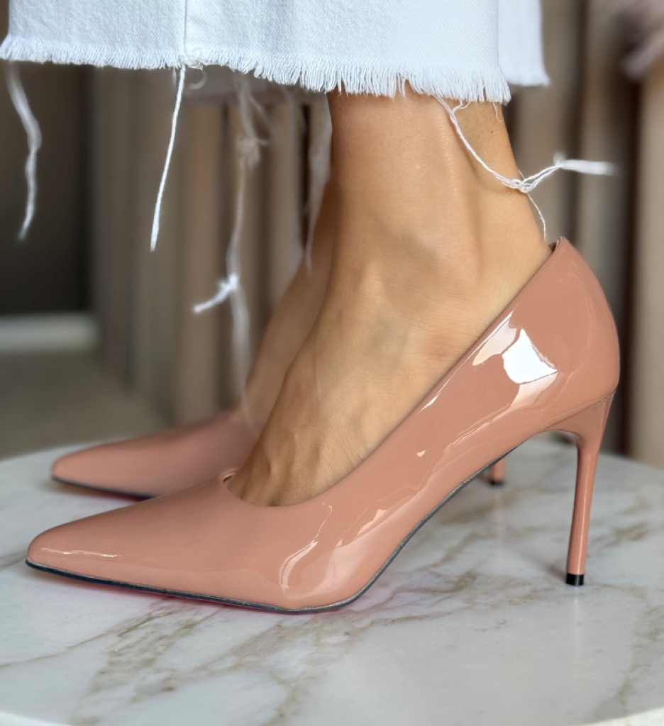 Pantofi stiletto dama Neybar Nude