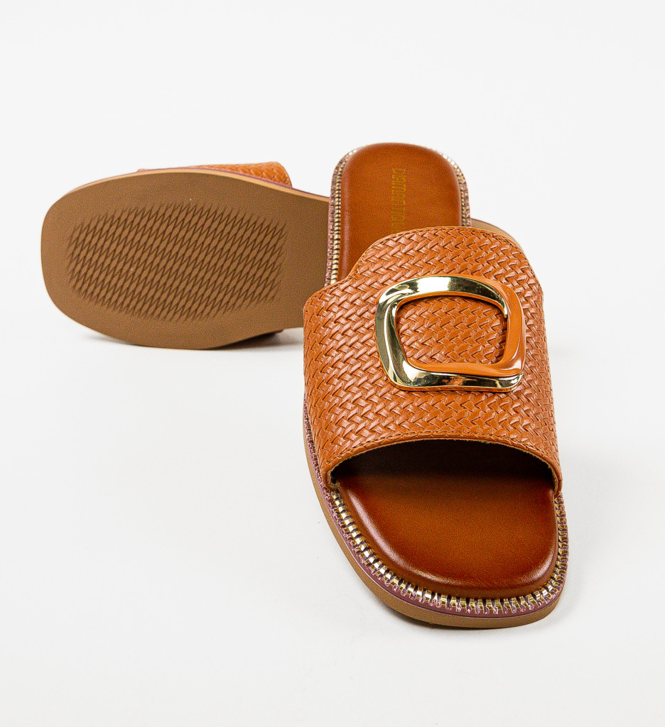 Papuci dama Domhn Camel - 5 | YEO