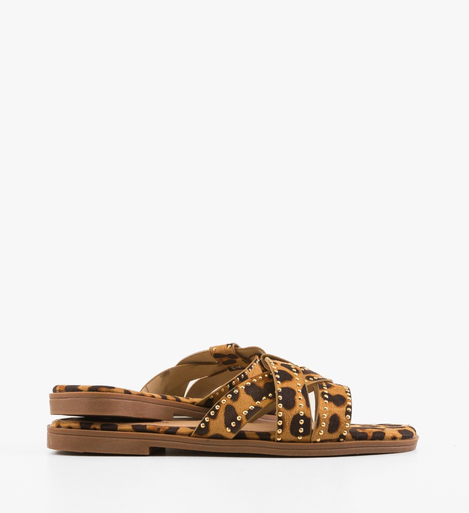 Papuci dama Gentry Animal Print - 2 | YEO