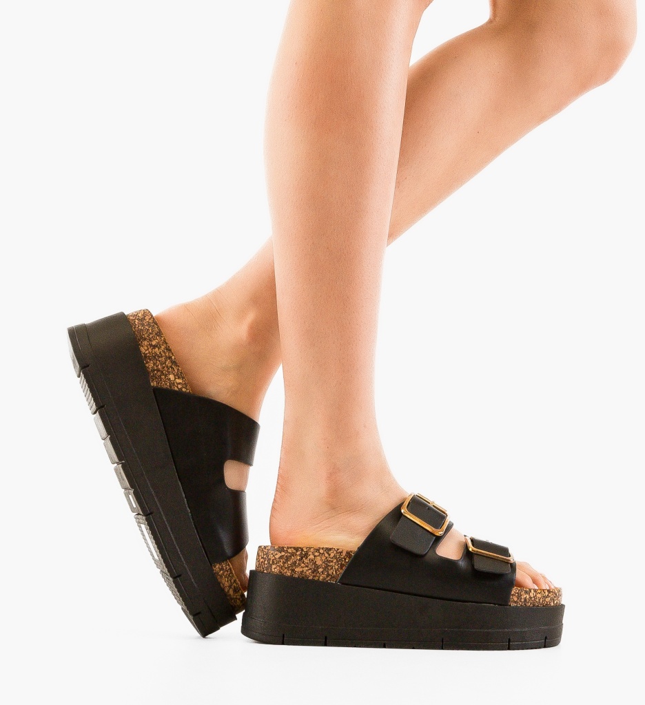 Papuci dama Olive Negri - 1 | YEO
