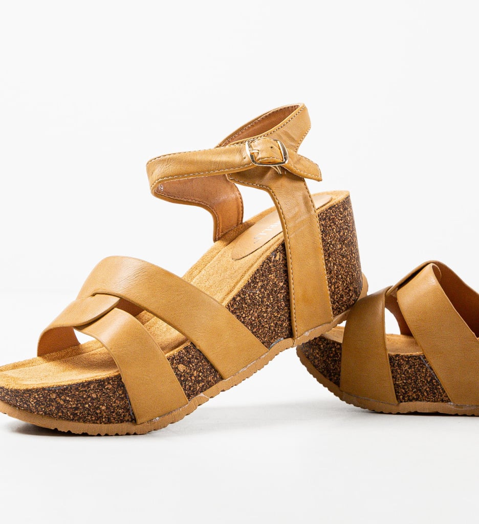 Platforme dama Villanueva Khaki - 4 | YEO