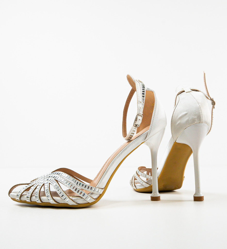 Poze Sandale cu toc Castellano Albe depurtat.ro 