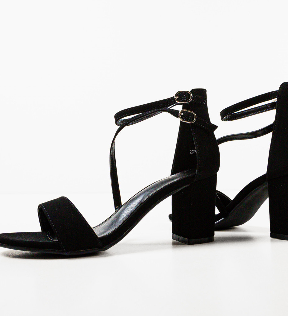 Poze Sandale cu toc Sanpe Negre 2 DePurtat