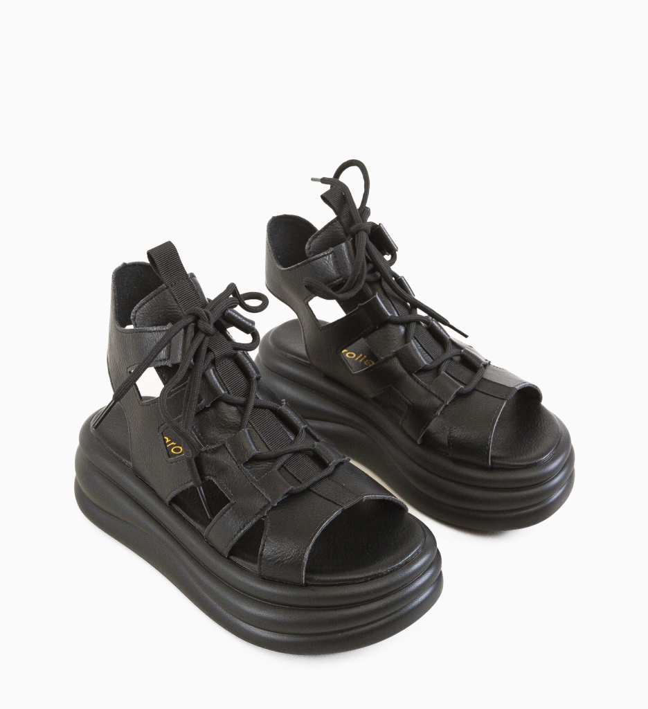 Sandale dama Hartle Negre - 5 | YEO