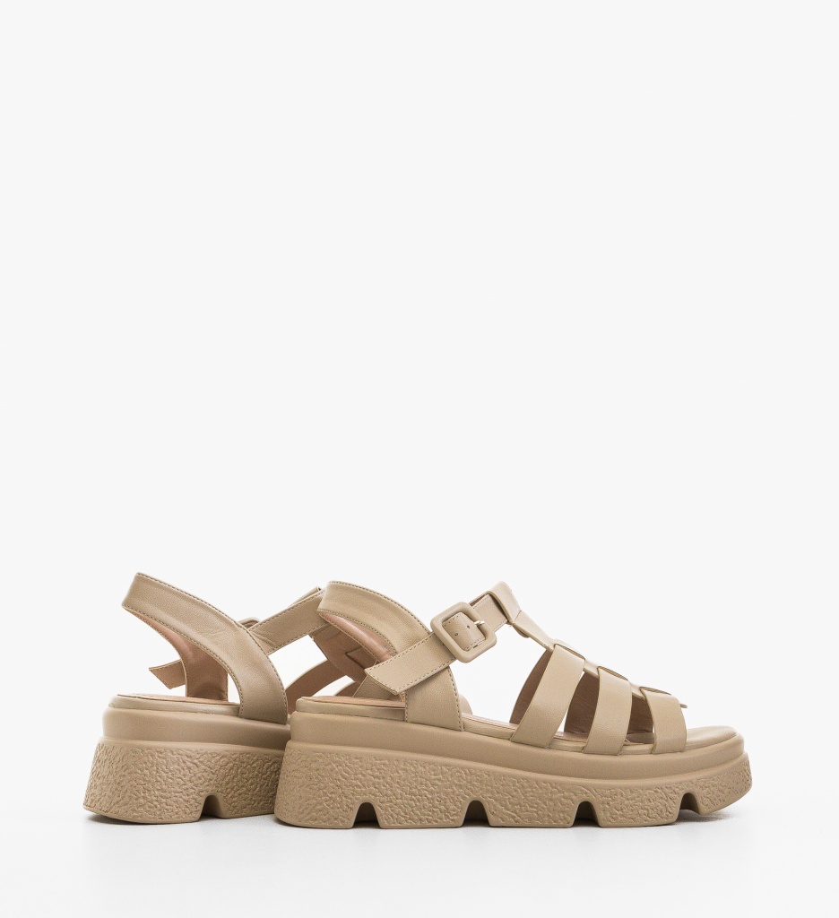 Sandale dama Kleka Bej - 2 | YEO