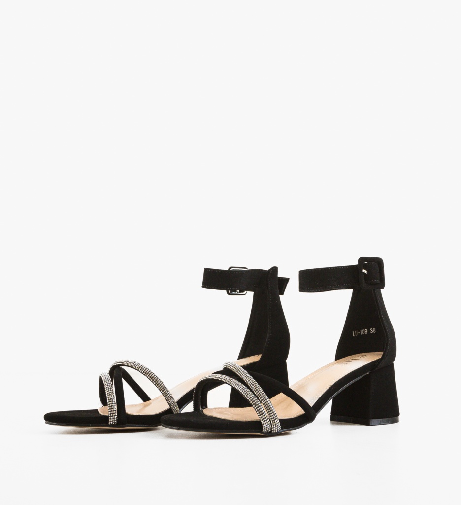 Sandale dama Lazy Negre - 3 | YEO