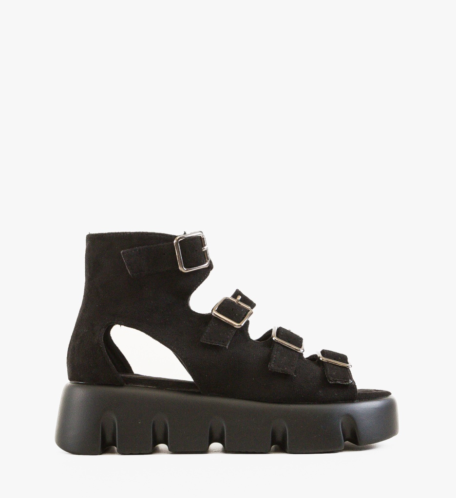 Sandale dama Mirok Negre - 4 | YEO