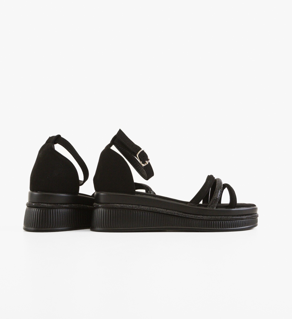Sandale dama Modarko Negre - 2 | YEO