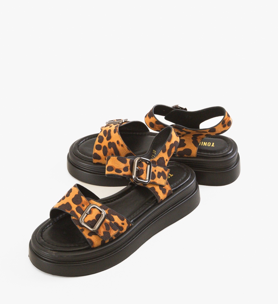 Sandale dama Pohum Print - 4 | YEO