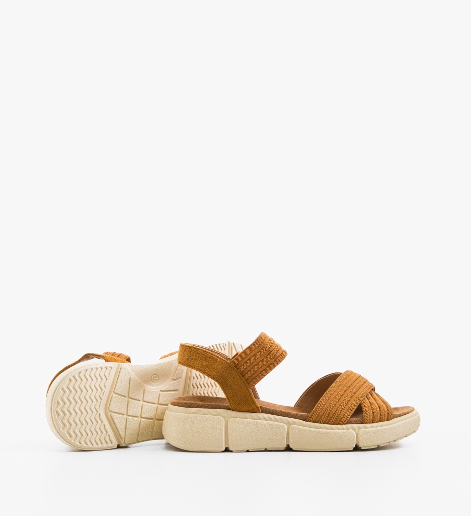 Sandale dama Raduku Camel - 3 | YEO