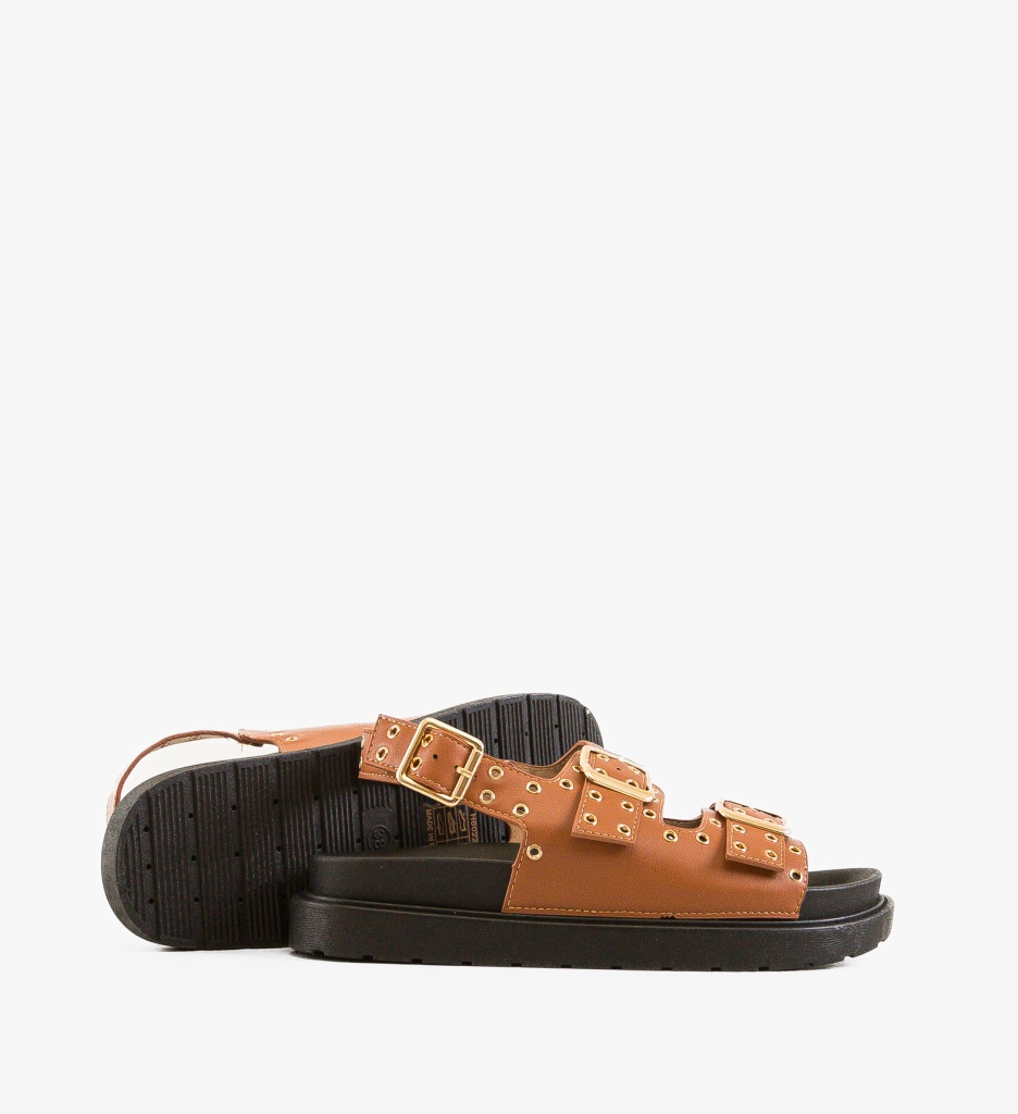 Sandale dama Rhea Camel - 5 | YEO