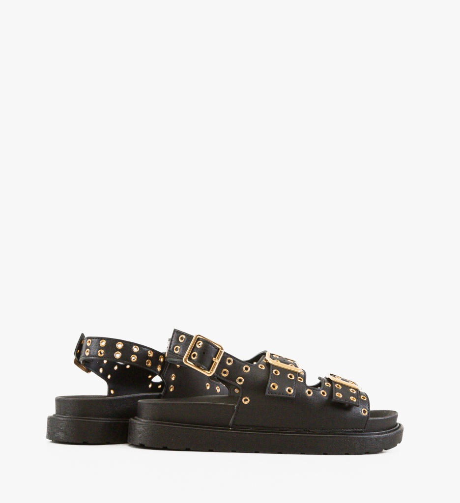 Sandale dama Rhea Negre - 3 | YEO