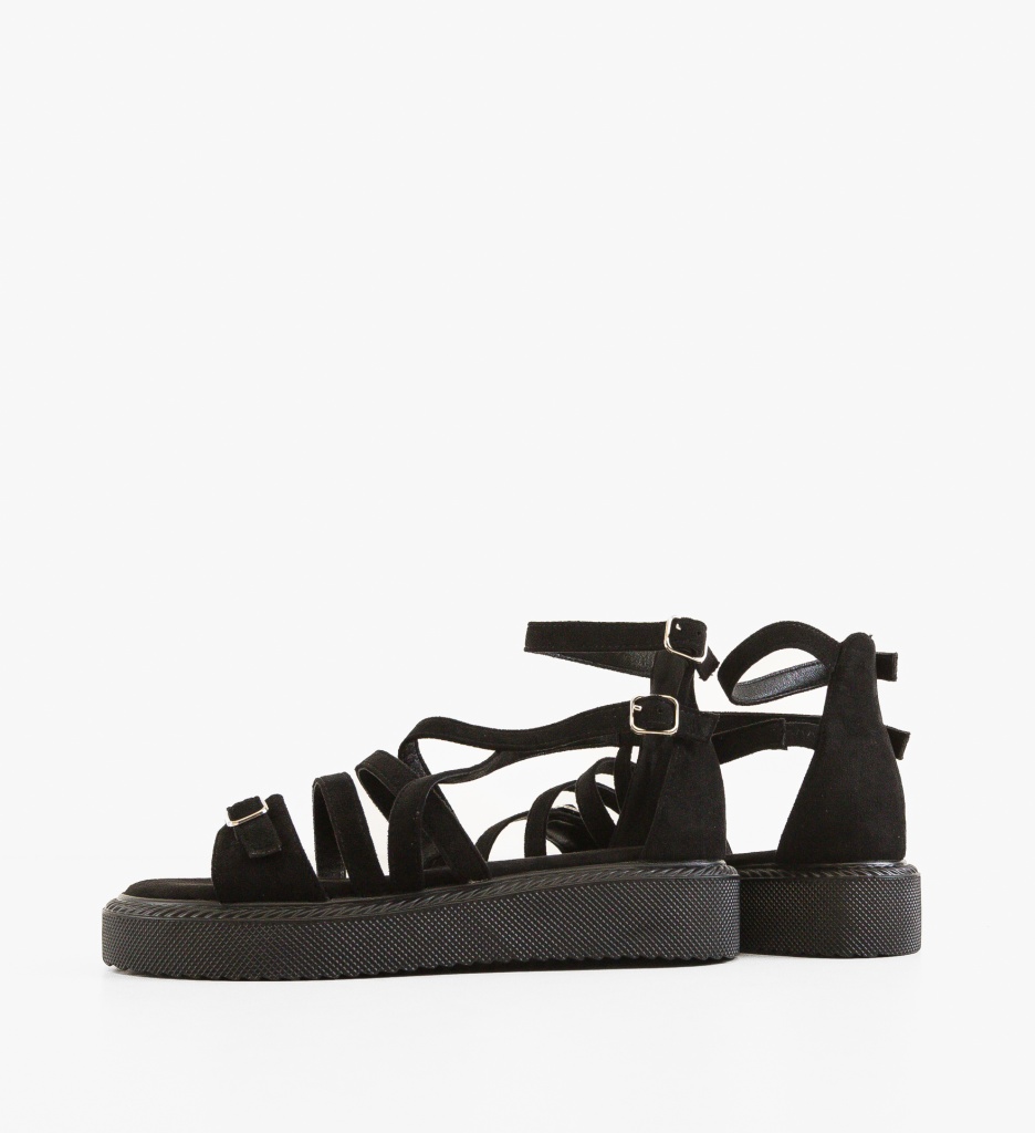 Sandale dama Sanabe Negre - 2 | YEO