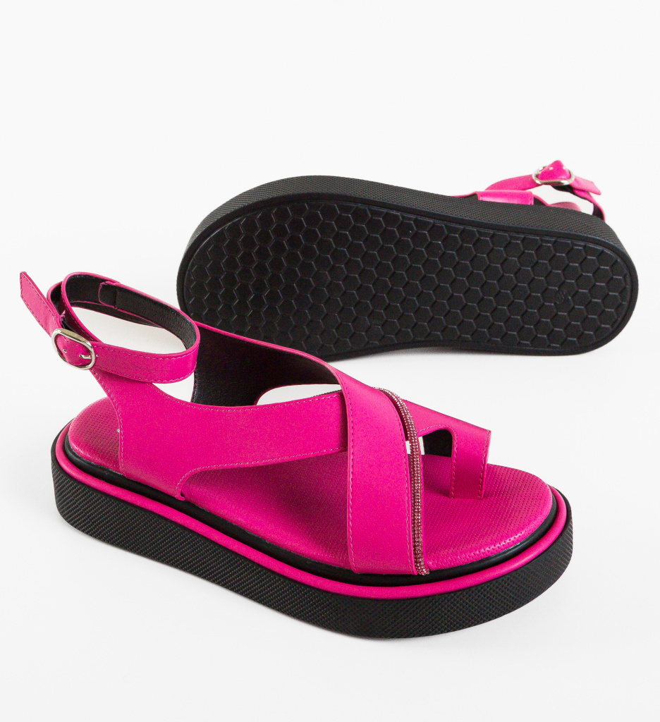 Sandale dama Selura Fuchsia - 5 | YEO