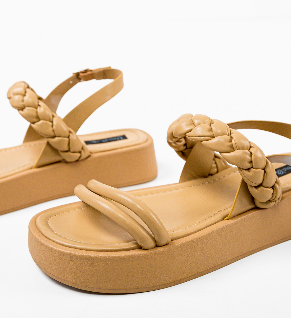 Sandale dama Terrazas Camel - 2 | YEO