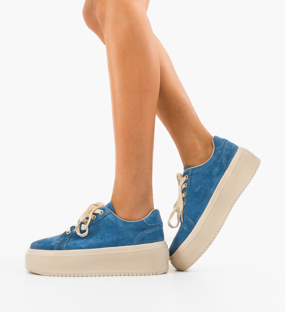 Sneakers dama Daravo Albastri - 1 | YEO